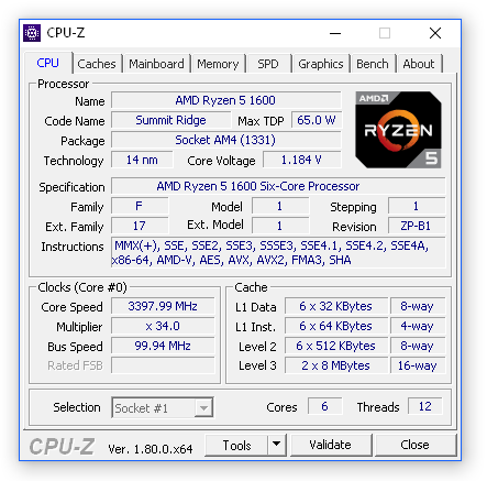 Device Maintenance CPU-Z