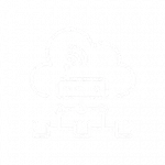 Cloud Network White icon