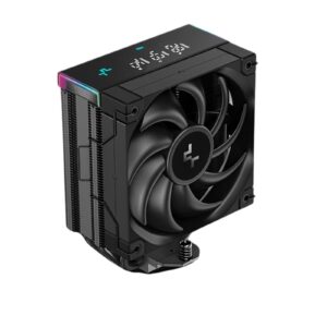DeepCool AK400 Digital Pro CPU Air Cooler, ARGB Fan & Digital Display, 120mm PWM Fan, 4 Copper Heatpipes, Quiet Operation, Intel & AMD Compatible Black