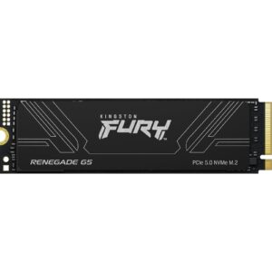 Kingston FURY Renegade (SFYR2S/1T0 ) 1TB NVMe SSD, M.2 Interface, PCIe 5.0 x4 NVMe, 2280, Up to 14,200MB/s read, 11,000MB/s write, Limited 5-year warranty with free technical support.