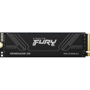 Kingston FURY Renegade (SFYR2S/2T0 ) 2TB NVMe SSD, M.2 Interface, PCIe 5.0 x4 NVMe, 2280, Up to 14,700MB/s read, 14,000MB/s write, Limited 5-year warranty with free technical support.