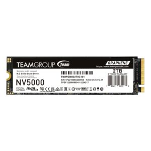 Team NV5000 (TM8FGM002T0C101) 2TB M.2 Interface, PCIe Gen4x4 with NVMe, 2280, Read 4500MB/s, Write 1900MB/s, 3 Year Warranty