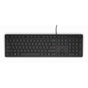 Dell KB216 Wired Multimedia Keyboard, Full-Size Keyboard, USB Plug-and-Play, Compatible with PC and Laptop, QWERTY, UK English Layout, Black