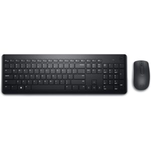 Dell KM3322W-R Wireless Keyboard and Mouse Set for Windows, 2.4GHz Wireless, QWERTY UK English Layout, Black