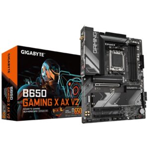 Gigabyte B650 GAMING X AX V2 AMD AM5 Socket Motherboard, ATX, 4x DDR5 Slots, 3x M.2 Sockets, Fitted I/O Shield, 2.5GbE LAN, Wi-Fi 6E, 1x DisplayPort / 1x HDMI Port