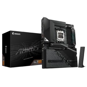 Gigabyte X870 AORUS STEALTH AMD AM5 Socket Motherboard, ATX, 4x DDR5 Slots, 4x M.2 Socket, 5GbE LAN, WiFi 7, 1x HDMI Port / 2x USB-C (USB4)