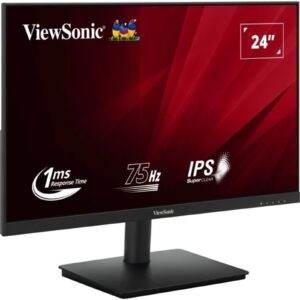 Viewsonic VA240-H-2 24 Inch IPS Monitor, Full HD, VGA, HDMI, 75Hz, 1ms, VESA, Tilt