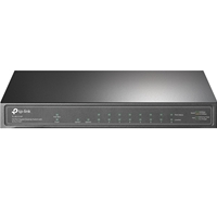 TP-Link TL-SG1210P 10-Port Metal Gigabit Desktop Switch with 8-Port PoE+ (63W)