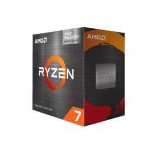 AMD Ryzen 7 5700G 3.8GHz 8 Core AM4 Processor, 16 Threads, 3.9GHz up to 4.6GHz Boost, 20MB Cache, 65W, with Wraith Stealth Cooler, Radeon Graphics