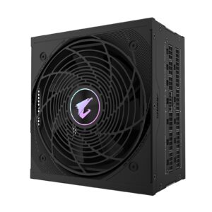 Gigabyte AORUS ELITE 850W PSU - Fully Modular, 80 PLUS Platinum, ATX 3.1, PCIe 5.0 Ready, 12VHPWR, Silent 120mm FDB Fan, 10-Year Warranty