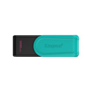 Kingston DataTraveler Exodia S DTXS/128GB USB Flash Drive, 128GB, USB 3.2, Black/Green, Swivel Cap Design
