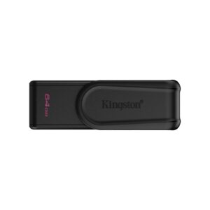 Kingston DataTraveler Exodia S DTXS/64GB USB Flash Drive, 64GB, USB 3.2, Black, Swivel Cap Design