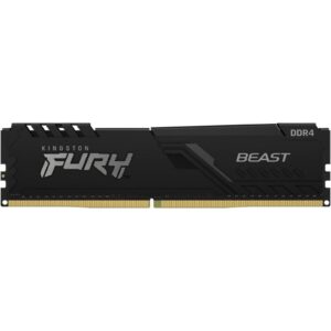 Kingston FURY Beast KF432C16BB/8 8GB (1x 8GB) DIMM System Memory, 3200MHz, DDR4, CL16, Black, Intel XMP