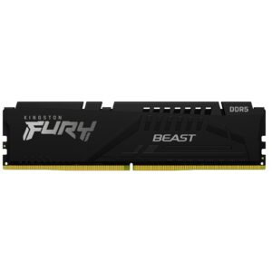 Kingston FURY Beast KF552C40BBK2-64 64GB (2x 32GB) DIMM System Memory, 5200MHz, DDR5, CL40, Black, Intel XMP